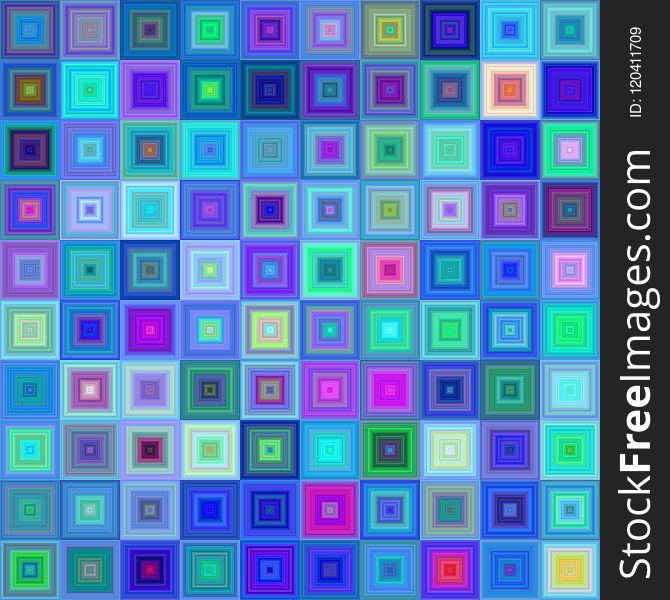 Blue, Purple, Pattern, Square