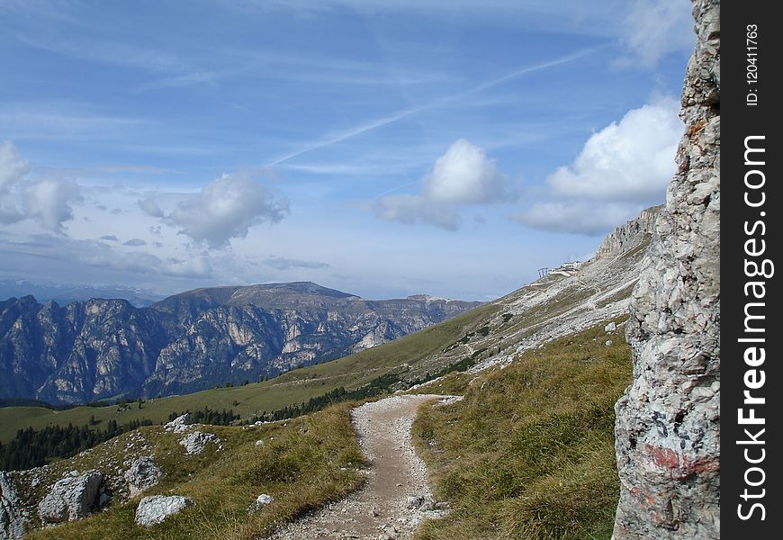 Sky, Mountainous Landforms, Ridge, Mountain