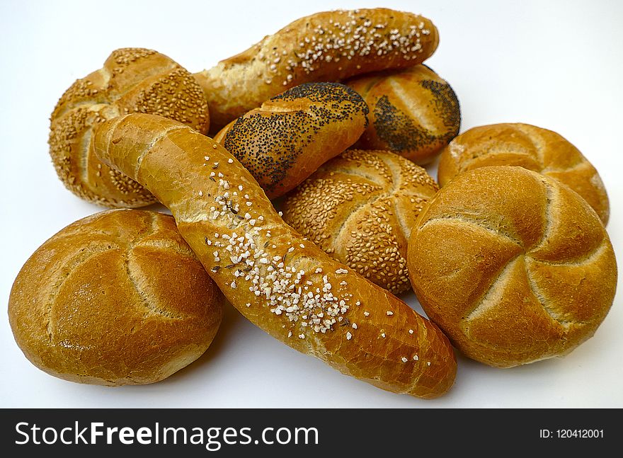 Bread, Baked Goods, Bread Roll, Danish Pastry