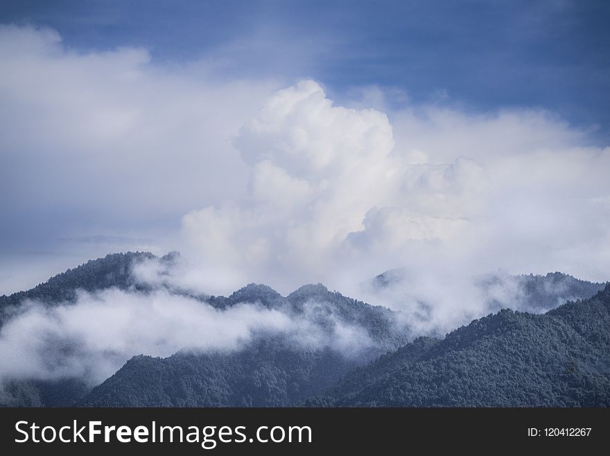 Sky, Cloud, Mountainous Landforms, Mountain Range