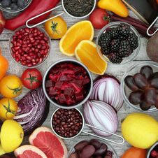 Healthy Food Selection Stock Image