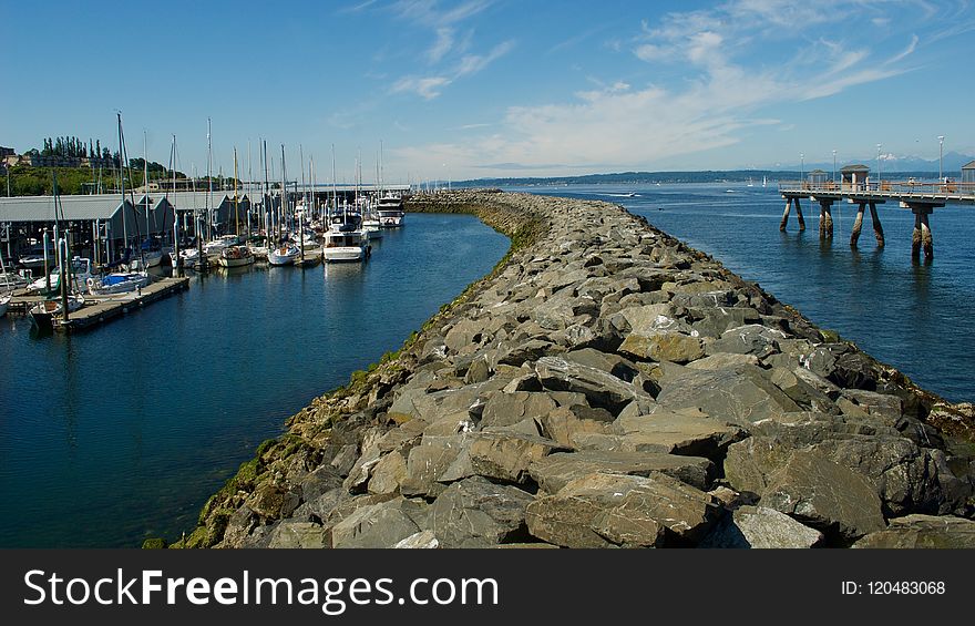 Waterway, Marina, Dock, Sea