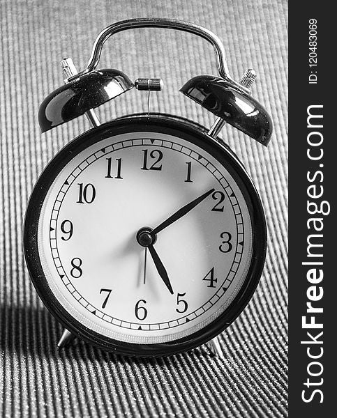 Clock, Black And White, Monochrome Photography, Alarm Clock