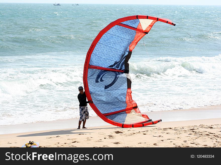 Surfing Equipment And Supplies, Wind, Sailing, Shore