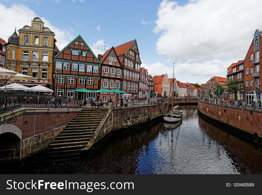 Waterway, Canal, Reflection, Water