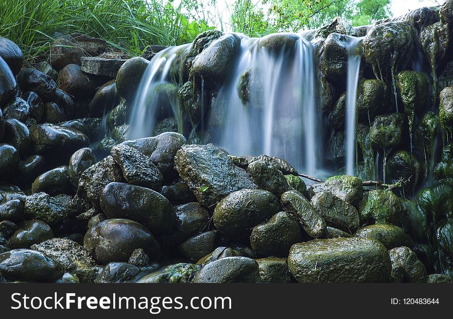 Waterfall, Water, Nature, Body Of Water