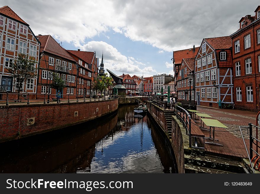 Waterway, Canal, Water, Reflection