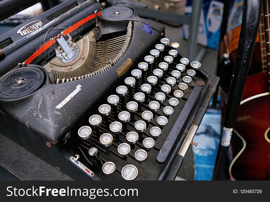 Typewriter, Office Supplies, Office Equipment, Automotive Design