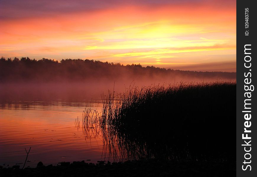 Red Sky At Morning, Sunrise, Sky, Dawn