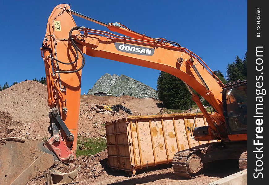 Construction Equipment, Vehicle, Bulldozer, Soil