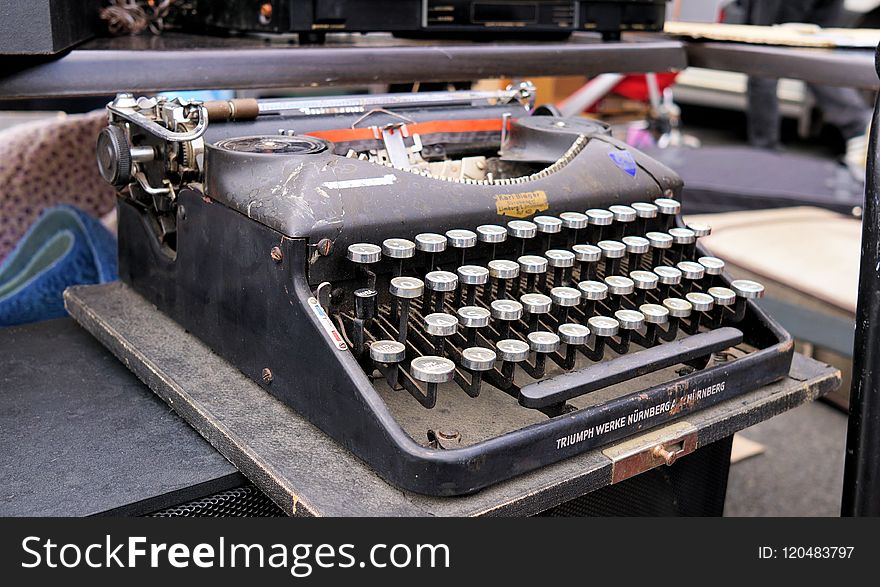 Typewriter, Office Supplies, Automotive Design, Office Equipment