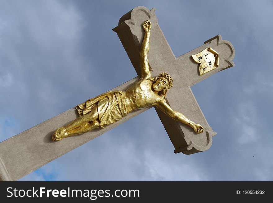 Crucifix, Religious Item, Cross, Statue