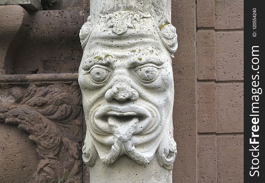 Stone Carving, Sculpture, Carving, Head