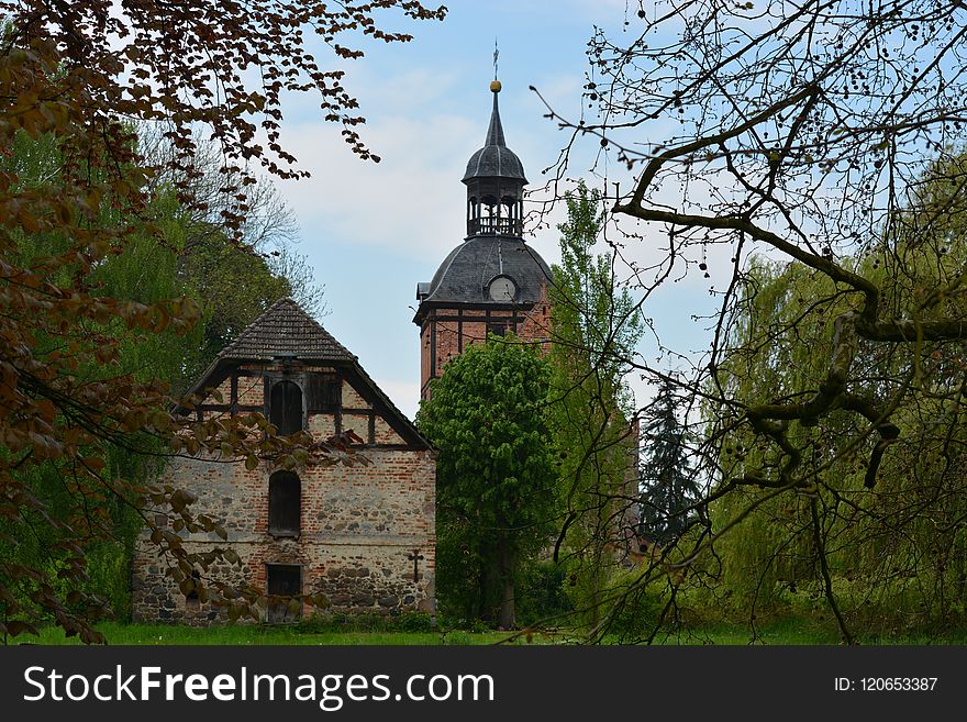 Tree, Sky, ChÃ¢teau, Leaf