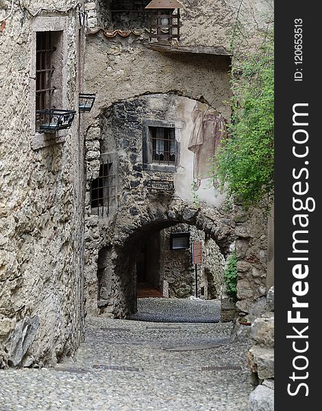 Alley, Town, Village, Medieval Architecture