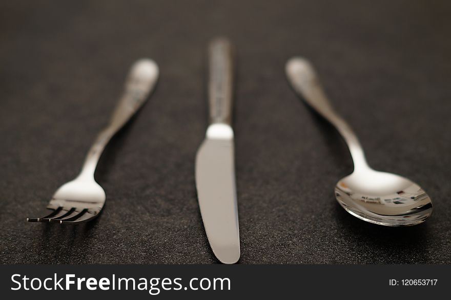 Cutlery, Spoon, Fork, Tableware