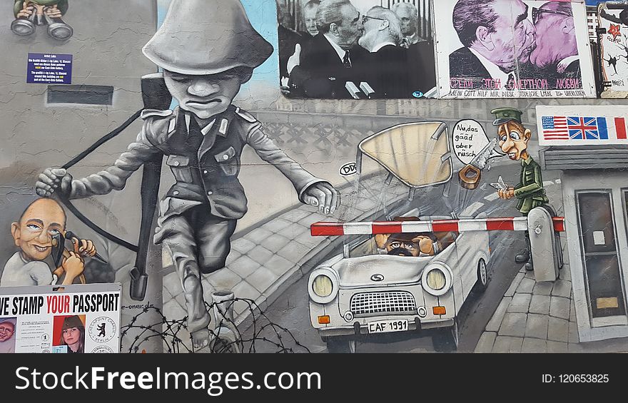 Art, Street Art, Car, Mural