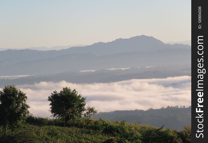 Sky, Highland, Ridge, Mountainous Landforms