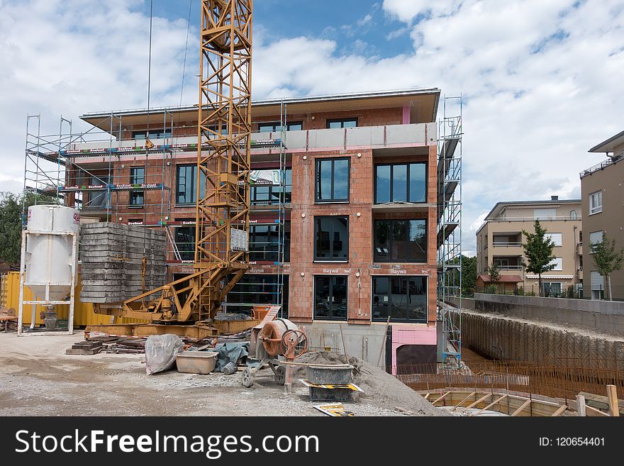 Construction, Building, Condominium, Facade