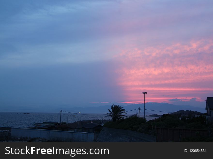 Sky, Horizon, Sea, Afterglow