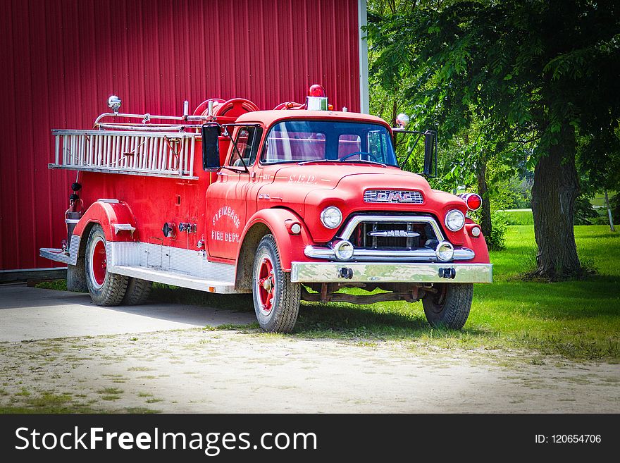 Motor Vehicle, Fire Apparatus, Transport, Truck