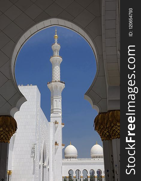 Landmark, Arch, Column, Mosque