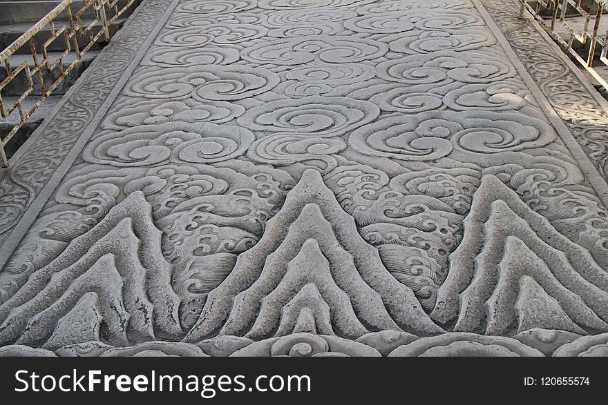 Stone Carving, Cobblestone, Road Surface, Carving