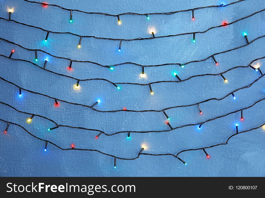 Beautiful bright Christmas lights