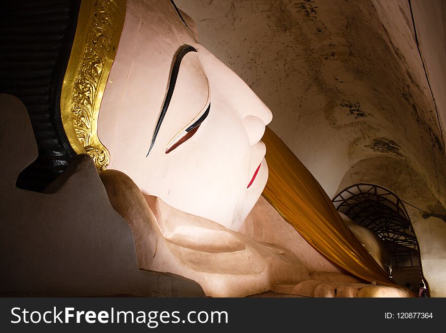 A Reclining Buddha In A Padoga In Bagan