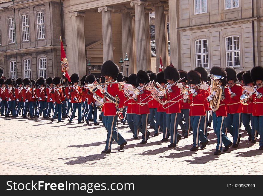 Marching, Crowd, Uniform, Troop