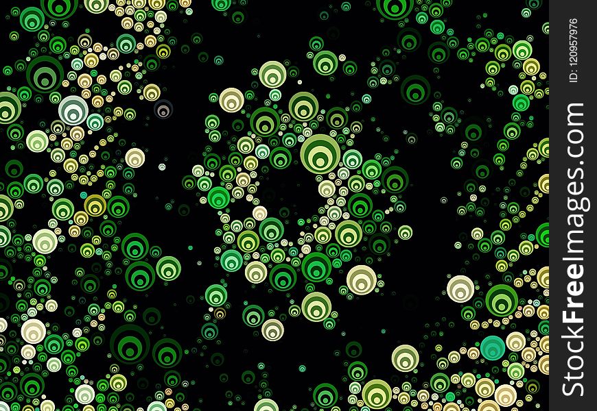 Green, Pattern, Flora, Circle