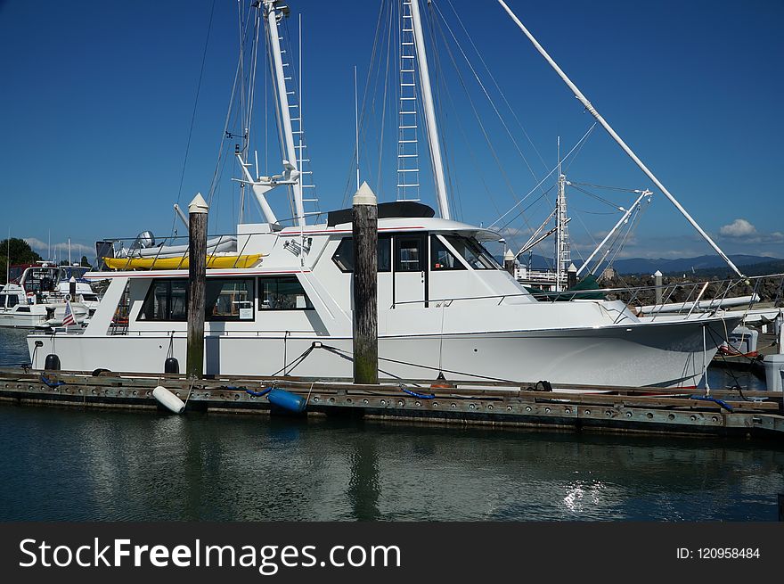 Marina, Boat, Water Transportation, Yacht