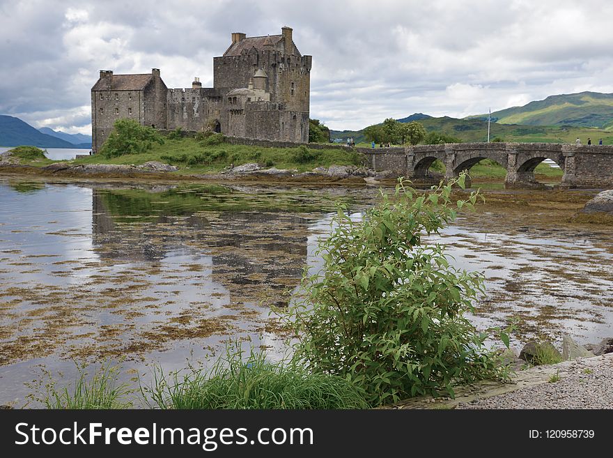 Highland, Bank, Castle, Loch