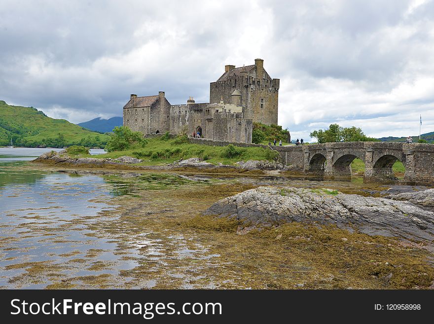 Castle, Highland, Sky, Fortification
