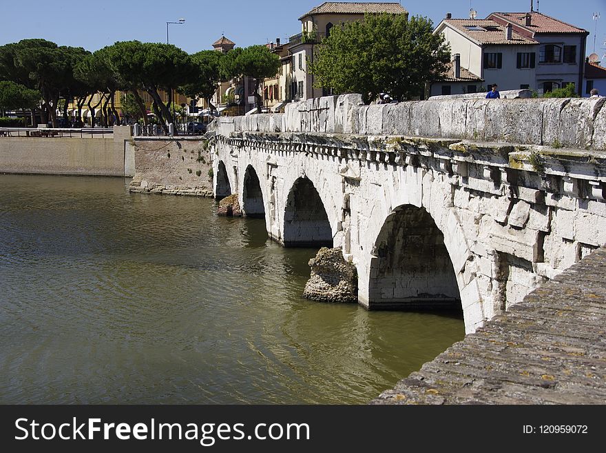 Waterway, Bridge, Arch Bridge, Aqueduct