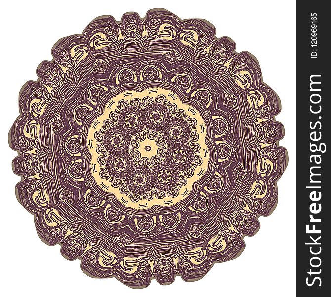 Grunge Decorative Mandala