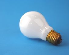 Lamp On Blue Stock Image