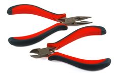 Diagonal And Long Nose Pliers Royalty Free Stock Photo Diagonal And Long Nose Pliers Royalty Free Stock Photo