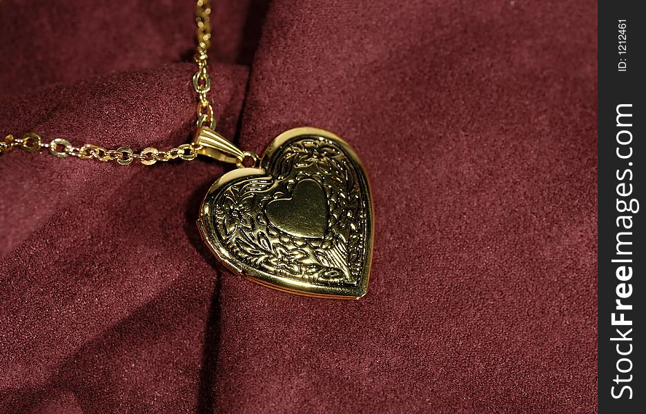 Photo of a Gold Heart Pendant - Lockheart
