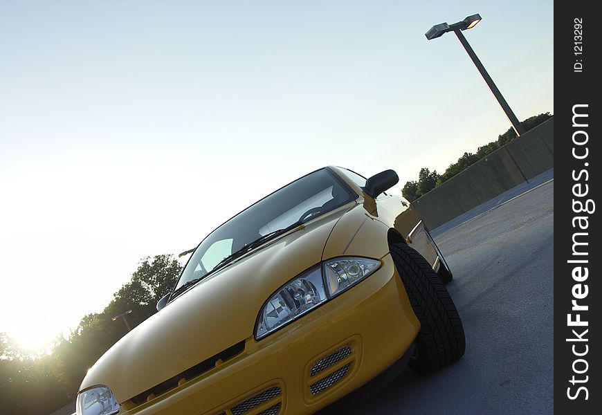 Sunset On The Parking Deck