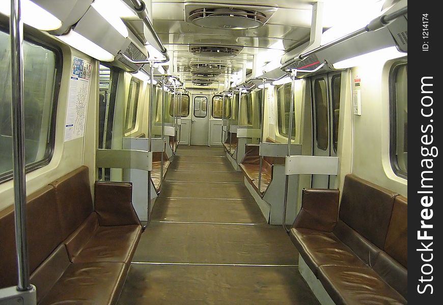 Inside Of A Subway Car