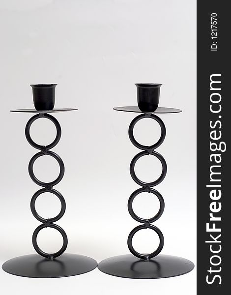 Candlestick on a white background