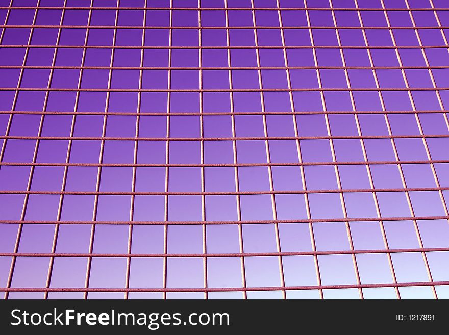 Fence In Front Of Magenta Sky, Background