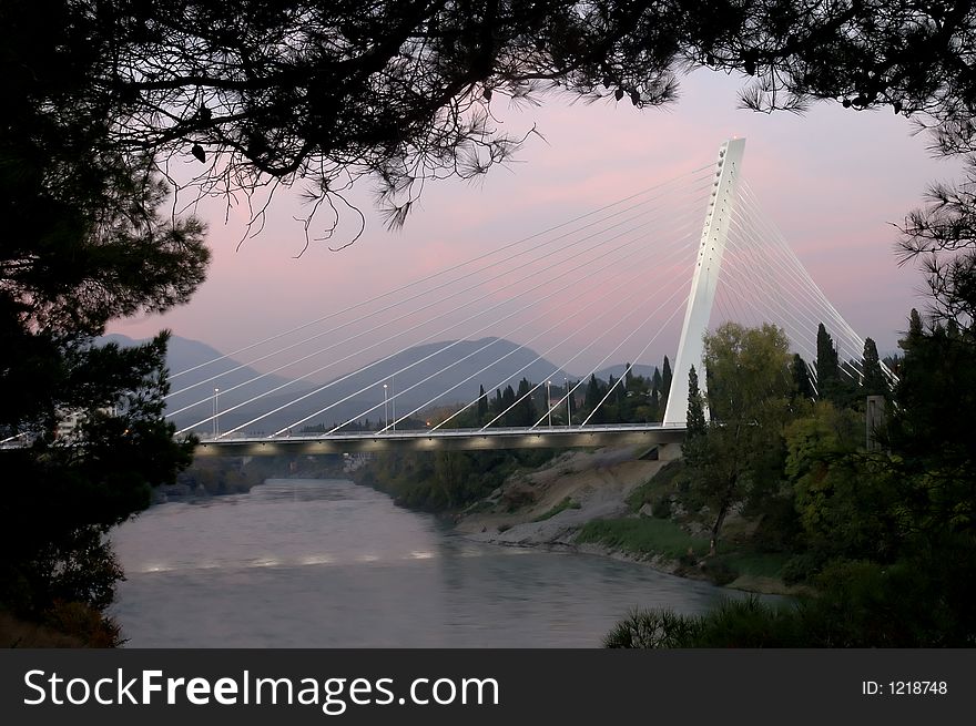 Bridge millenium in the montenegro