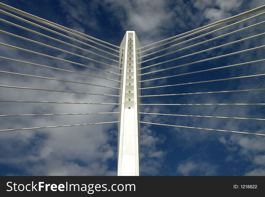 Detail of the bridge millenium. Detail of the bridge millenium