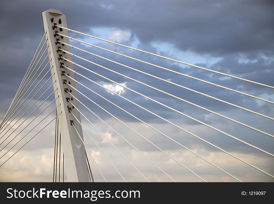 Detail of the bridge millenium. Detail of the bridge millenium