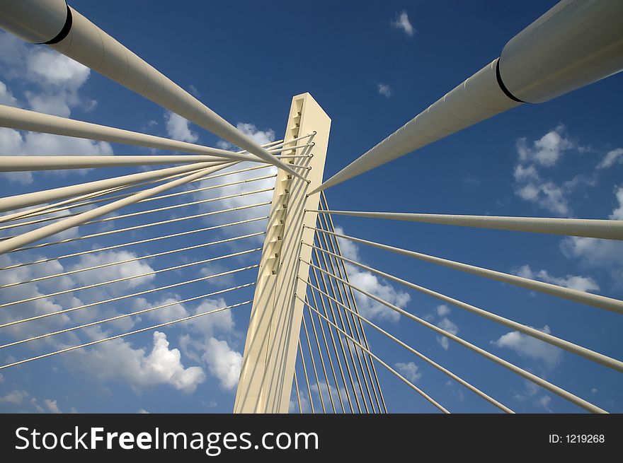 Detail of the bridge millenium. Detail of the bridge millenium