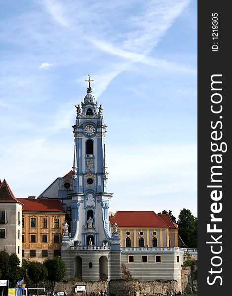 Digital photo of the Stift Duernstein (Diocese Duernstein) in Austria .