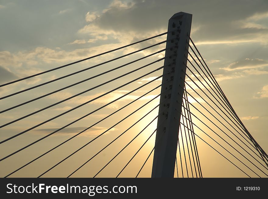 Detail of the bridge millenium. Detail of the bridge millenium