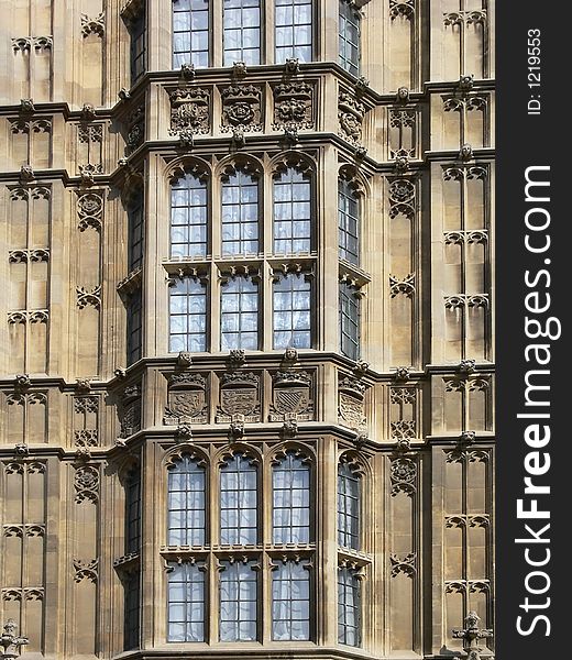 Houses of Parliament in London in closeup. Houses of Parliament in London in closeup